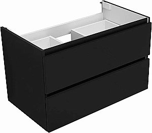 Тумба с раковиной Aquanet Вега 2.0 337955/330431 80 черный для ванной в интернет-магазине Sanbest