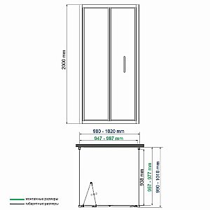 Душевой уголок WasserKRAFT Weser 78F 78F42 100х100 профиль серебристый/стекло прозрачное купить в интернет-магазине Sanbest
