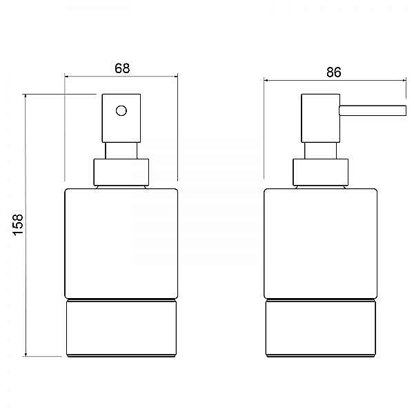 Диспенсер Timo Saona 13239/03 черный купить в интернет-магазине сантехники Sanbest