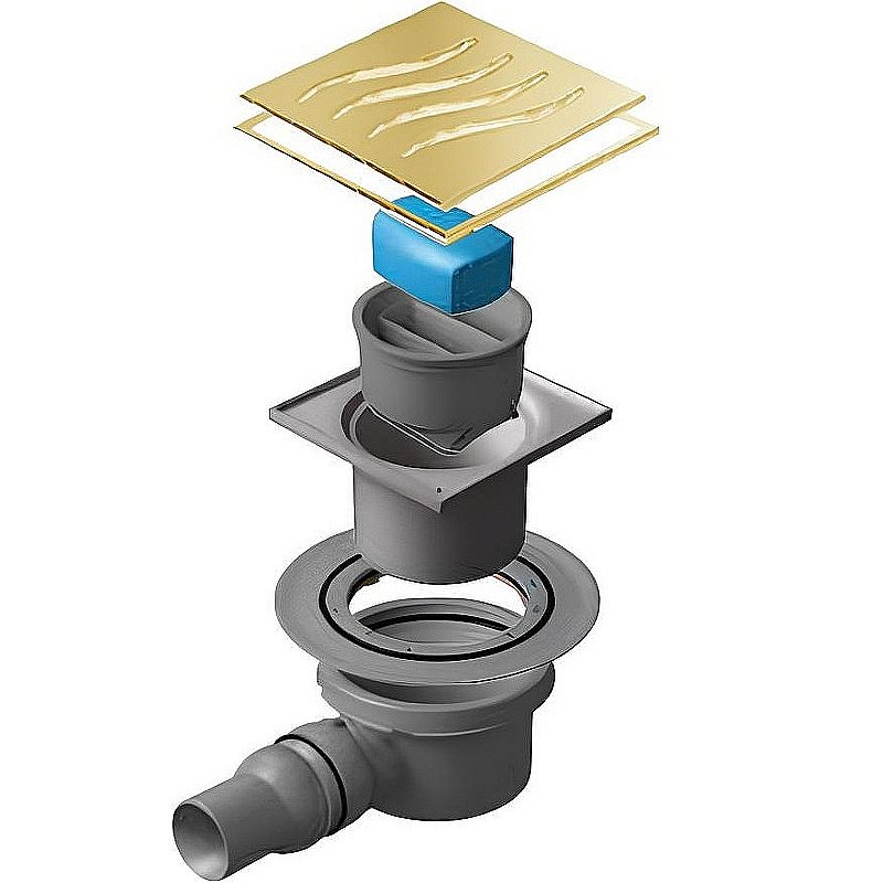 Душевой трап Pestan Confluo Standard 13000169 золото купить в интернет-магазине Sanbest