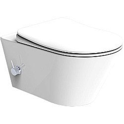 Унитаз Boheme Avva 972-2-W белый глянцевый, безободковый, с функцией биде купить в интернет-магазине Sanbest