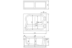 Акриловая ванна Royal Bath HARDON RB083100K 200x150 белая купить в интернет-магазине Sanbest