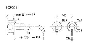 Смеситель для раковины Sancos Etna SC9004BN брашированный никель купить в интернет-магазине сантехники Sanbest