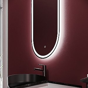 Зеркало Sancos Oval OV45F зеркальное в ванную от интернет-магазине сантехники Sanbest