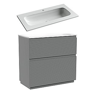 Тумба с раковиной Sancos FOLK Floor FL90FES/CN7019 90 Ergraut soft для ванной в интернет-магазине Sanbest