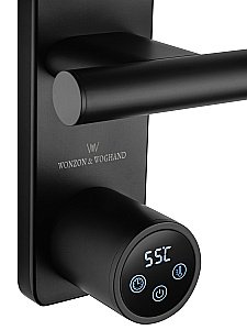 Полотенцесушитель электрический WONZON & WOGHAND NÜRNBERG, Черный матовый (WW-AL345-MB) купить в интернет-магазине сантехники Sanbest