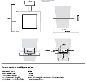 Стакан для зубных щеток Bemeta Plaza 118110052 купить в интернет-магазине сантехники Sanbest