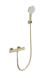 Смеситель для душа с термостатом WONZON & WOGHAND INN1 WW-B3013-A-BG золото брашированное купить в интернет-магазине сантехники Sanbest