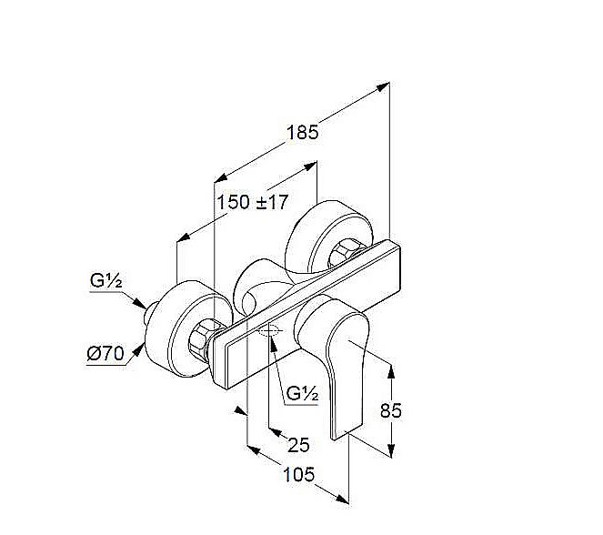 Смеситель для душа Kludi Zenta SL 488703965 черный матовый купить в интернет-магазине сантехники Sanbest