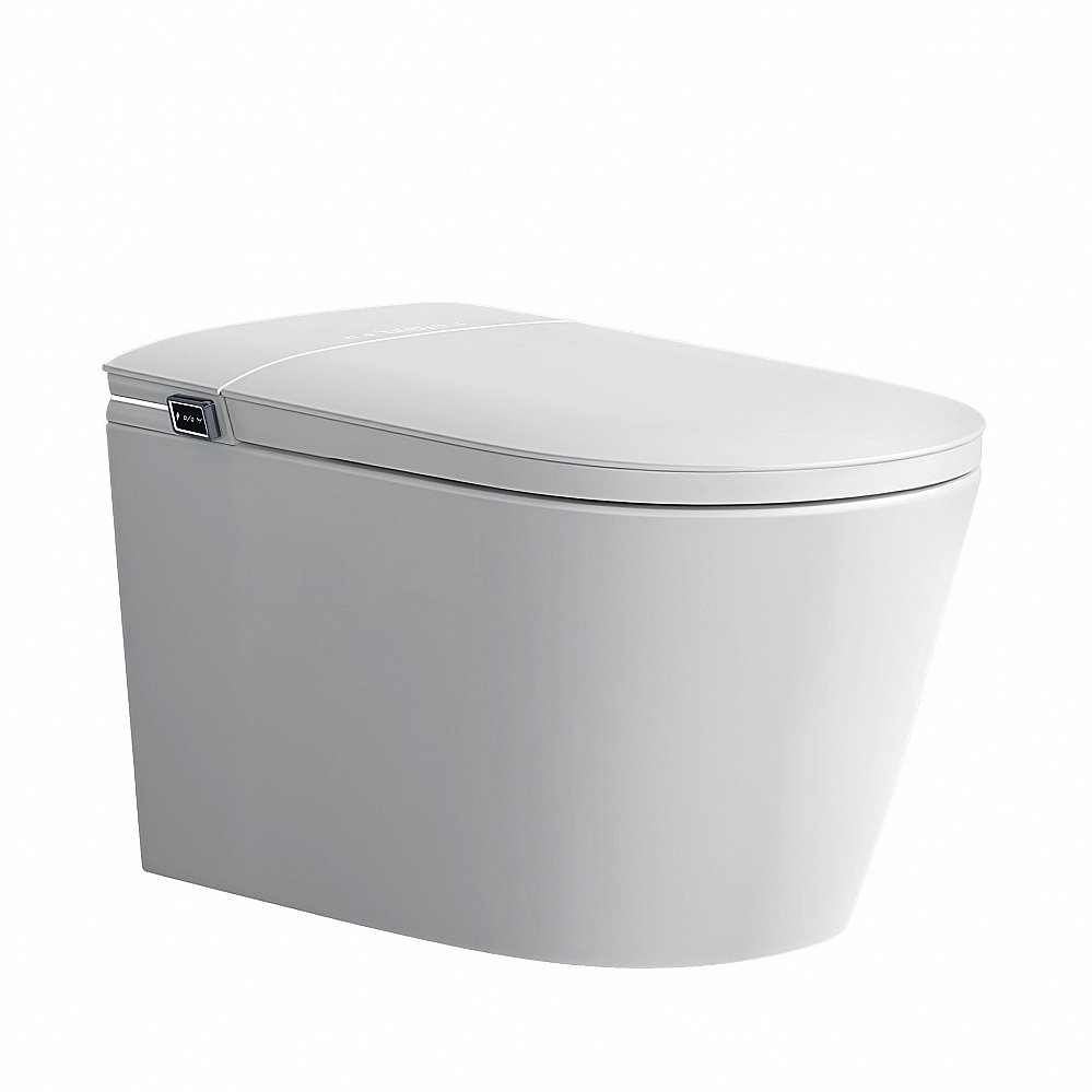 Электронный унитаз-биде ABBER Bequem AC1121S белый, с крышкой микролифт купить в интернет-магазине Sanbest