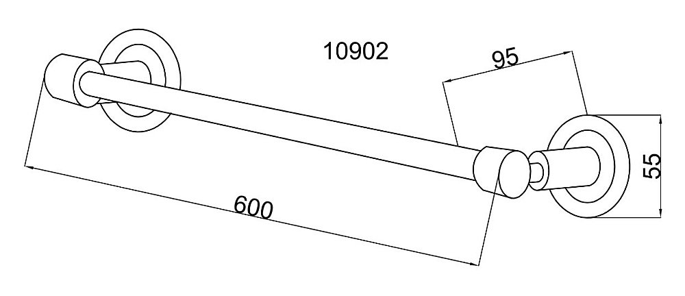 Полотенцедержатель Boheme Murano 10902-CR купить в интернет-магазине сантехники Sanbest