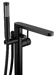 Смеситель для ванны напольного монтажа WONZON & WOGHAND STICK, Черный матовый (WW-88649901-MB) купить в интернет-магазине сантехники Sanbest