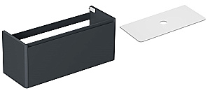 Тумба с раковиной и столешницей Allen Brau Gravity 120 1.370015.AM антрацит матовый для ванной в интернет-магазине Sanbest