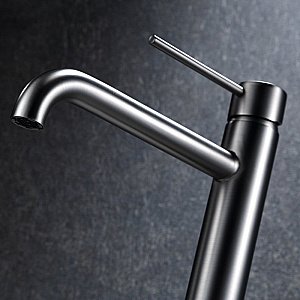 Смеситель для раковины Black&White UNIVERSE U7600GM темно-серый купить в интернет-магазине сантехники Sanbest