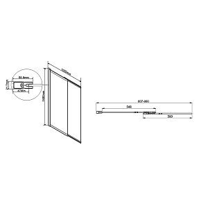 Шторка для ванны Vincea VSB-1E 100 купить в интернет-магазине Sanbest