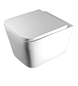 Унитаз подвесной Elghansa Monterno RQ-5035 белый, безободковый, с крышкой микролифт купить в интернет-магазине Sanbest