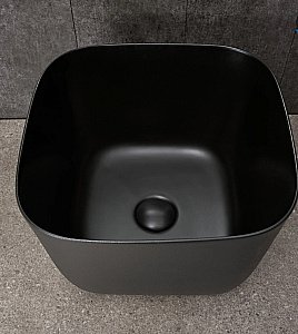 Раковина накладная Gid Creativo 36 N9301bg 53356 черный графит, матовая купить в интернет-магазине Sanbest