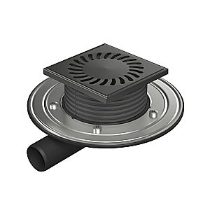 Душевой трап PAINI 381AC 12,5 черный матовый купить в интернет-магазине Sanbest