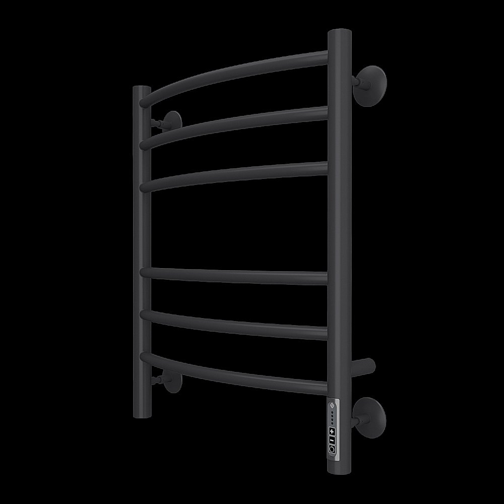 Полотенцесушитель электрический Terminus Классик П6 450х600 черный матовый купить в интернет-магазине сантехники Sanbest