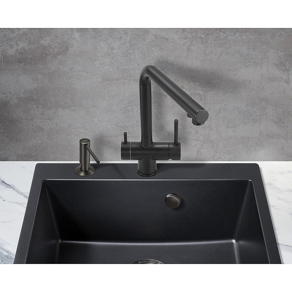 Смеситель для кухни Milacio Ultra MCU.558.TB черный купить в интернет-магазине сантехники Sanbest