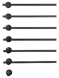 Полотенцесушитель электрический встраиваемый WONZON & WOGHAND BADEN, Темный графит (WW-AL366-GM) купить в интернет-магазине сантехники Sanbest