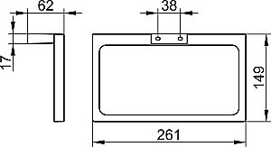 Полотенцедержатель KEUCO EDITION 11 11121130000 хром черный купить в интернет-магазине сантехники Sanbest