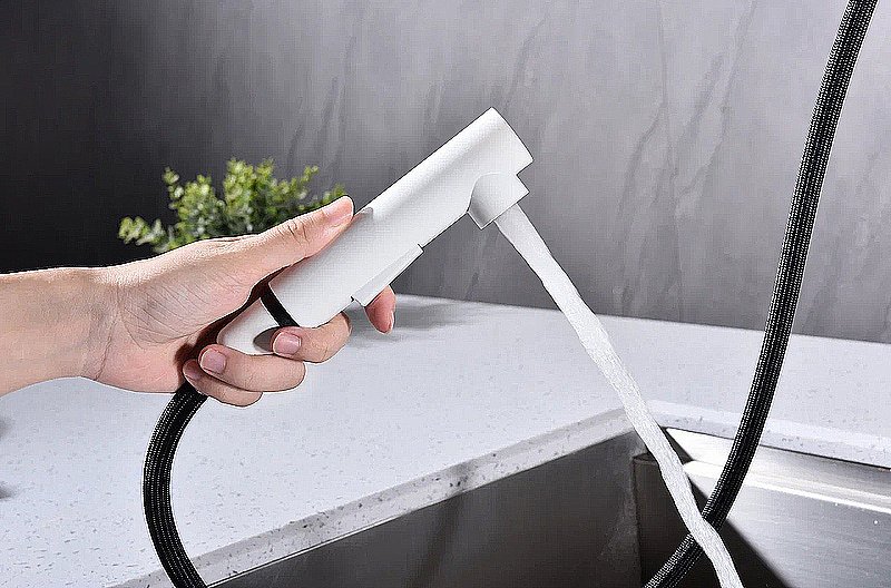 Смеситель для кухни Paulmark Neo Ne214419-WH белый матовый купить в интернет-магазине сантехники Sanbest