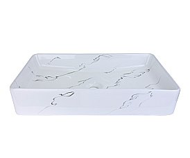 Раковина накладная Bronze de Luxe Lacio 60,5 1061BM белая купить в интернет-магазине Sanbest