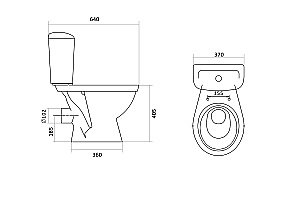 Унитаз-компакт Santek Паллада 1WH302376 с бачком, с крышкой купить в интернет-магазине Sanbest