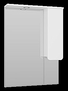 Зеркало со шкафом Misty Чегет 75 П-Чег-02075-01 белый в ванную от интернет-магазине сантехники Sanbest