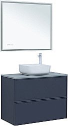 Тумба с раковиной Aquanet Арт 90 маренго для ванной в интернет-магазине Sanbest