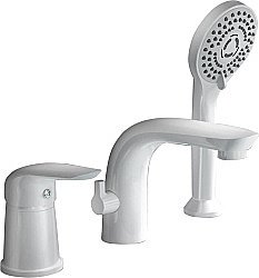 Смеситель для ванны Orange M60-333w белый купить в интернет-магазине сантехники Sanbest