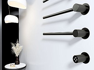 Полотенцесушитель электрический встраиваемый WONZON & WOGHAND HAMBURG, Черный матовый (WW-AL314-MB) купить в интернет-магазине сантехники Sanbest