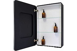 Зеркальный шкаф ART&MAX Lecce 56 черный купить в интернет-магазине сантехники Sanbest