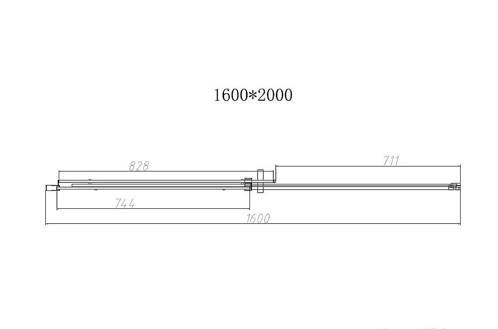 Душевая дверь Vincea DICE VDS-4D160CLB 160 черный/прозрачная купить в интернет-магазине Sanbest