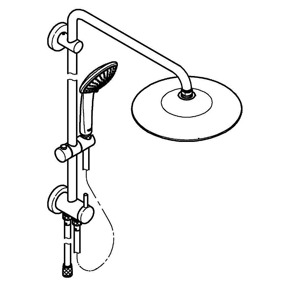 Душевая система Grohe Euphoria System 260 27421002 хром купить в интернет-магазине сантехники Sanbest