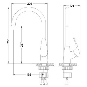 Смеситель для кухни Lemark Linara LM0405C купить в интернет-магазине сантехники Sanbest