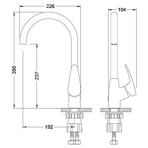 Смеситель для кухни Lemark Linara LM0405C купить в интернет-магазине сантехники Sanbest