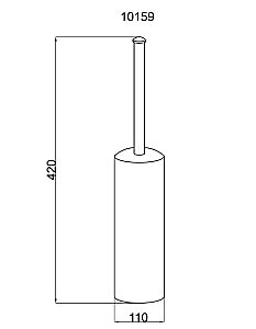 Ершик Boheme Palazzo Nero 10159 купить в интернет-магазине сантехники Sanbest