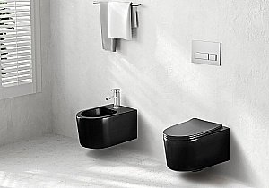 Биде Aquatek Мия AQ1004-MB черное купить в интернет-магазине Sanbest