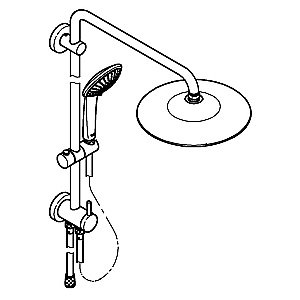 Душевая система Grohe Euphoria System 260 27421002 хром купить в интернет-магазине сантехники Sanbest
