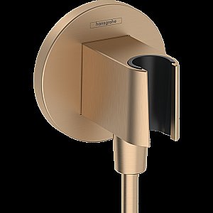 Подключение для шланга Hansgrohe FixFit S 26888140 бронза купить в интернет-магазине сантехники Sanbest