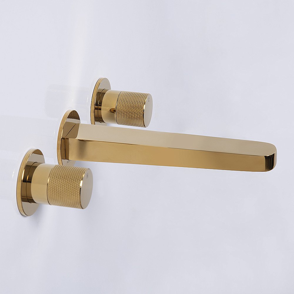 Смеситель для раковины WasserKRAFT Ems 7600 7645 золото купить в интернет-магазине сантехники Sanbest