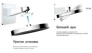 Душевая система Vincea Inspire VSFW-433TI3GM вороненая сталь купить в интернет-магазине сантехники Sanbest