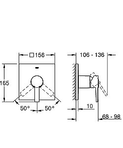 Смеситель для душа Grohe Allure 24069000 купить в интернет-магазине сантехники Sanbest
