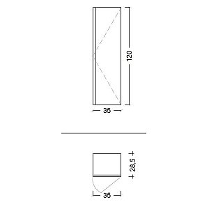 Пенал Armadi Art Capolda белый ручка дерево для ванной в интернет-магазине сантехники Sanbest