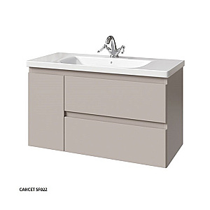 Тумба с раковиной Caprigo Forte 100 два ящика, одна дверь слева, цвет на выбор для ванной в интернет-магазине Sanbest