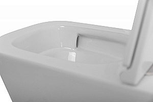 Унитаз подвесной BelBagno Ardente-Tor BB520CH-TOR/SC белый, безободковый, с крышкой микролифт, слив-торнадо купить в интернет-магазине Sanbest