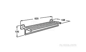 Полка для полотенец Roca Victoria 816660001 купить в интернет-магазине сантехники Sanbest