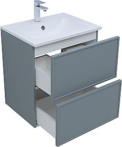 Тумба с раковиной Aquanet Арт 313274 60 мисти грин для ванной в интернет-магазине Sanbest